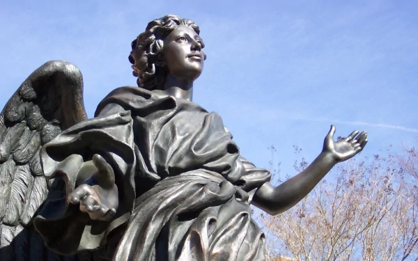man made angel statue HD Desktop Wallpaper | Background Image