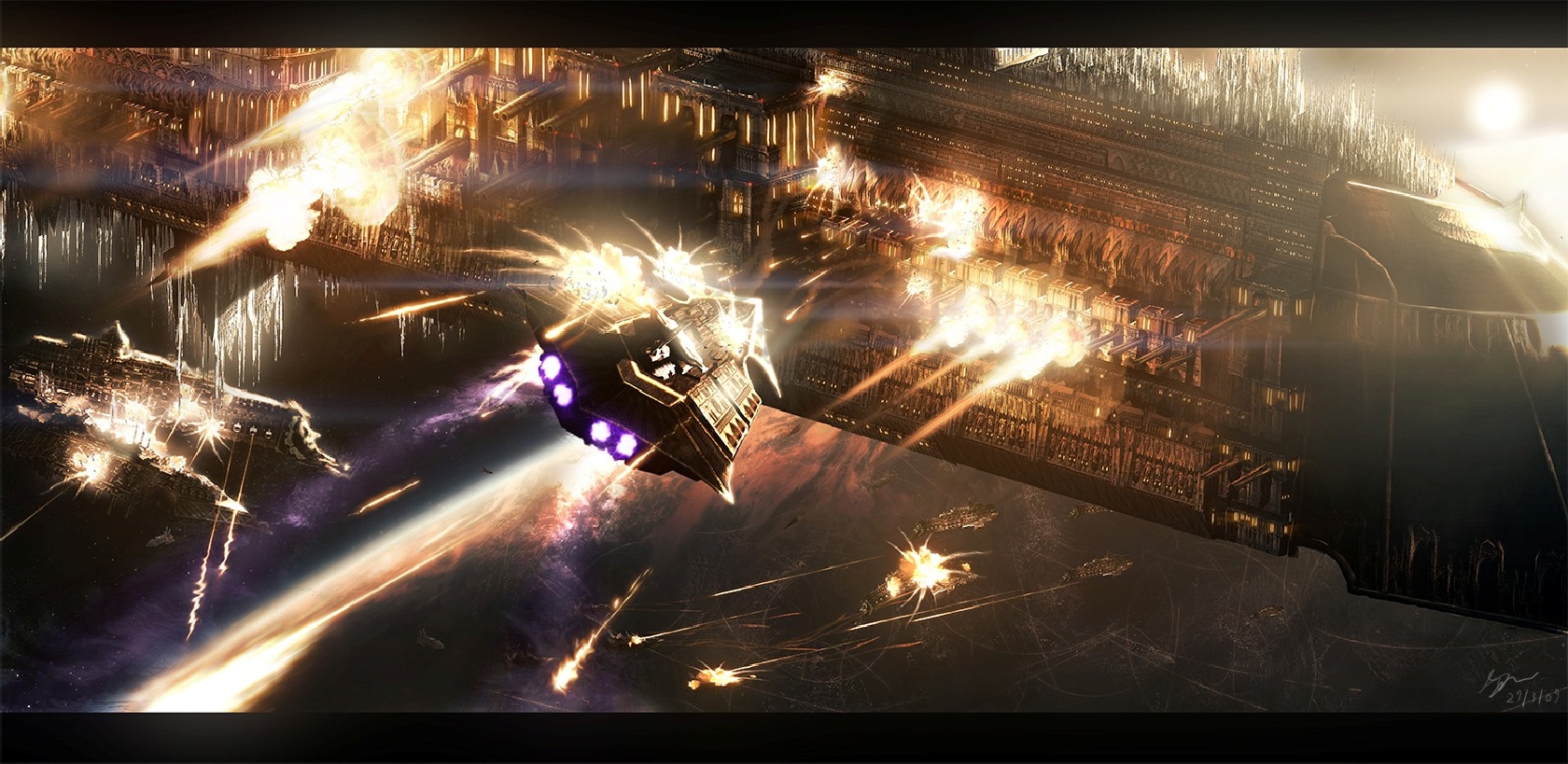 Download Sci Fi Battle Wallpaper