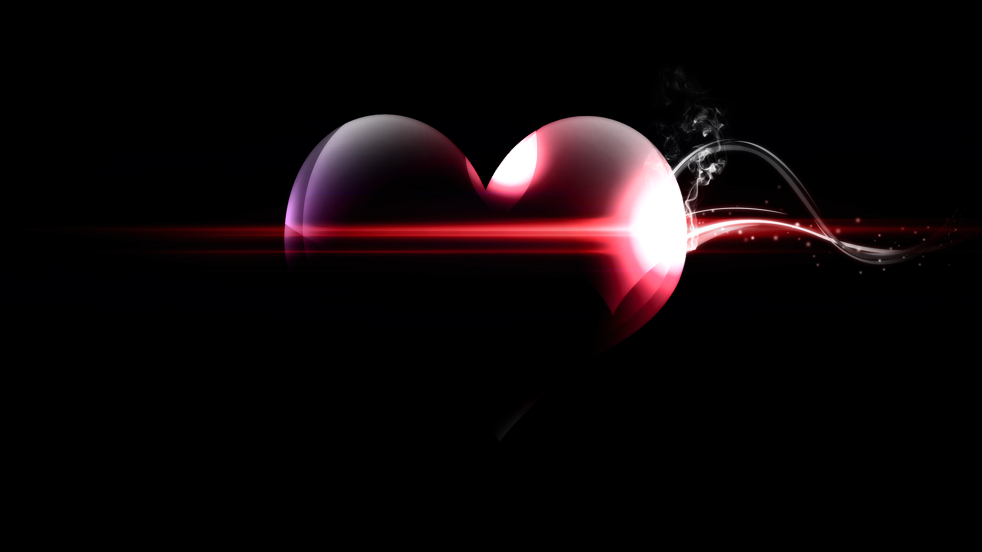 smokey heart HD Wallpaper Background Image 1920x1080