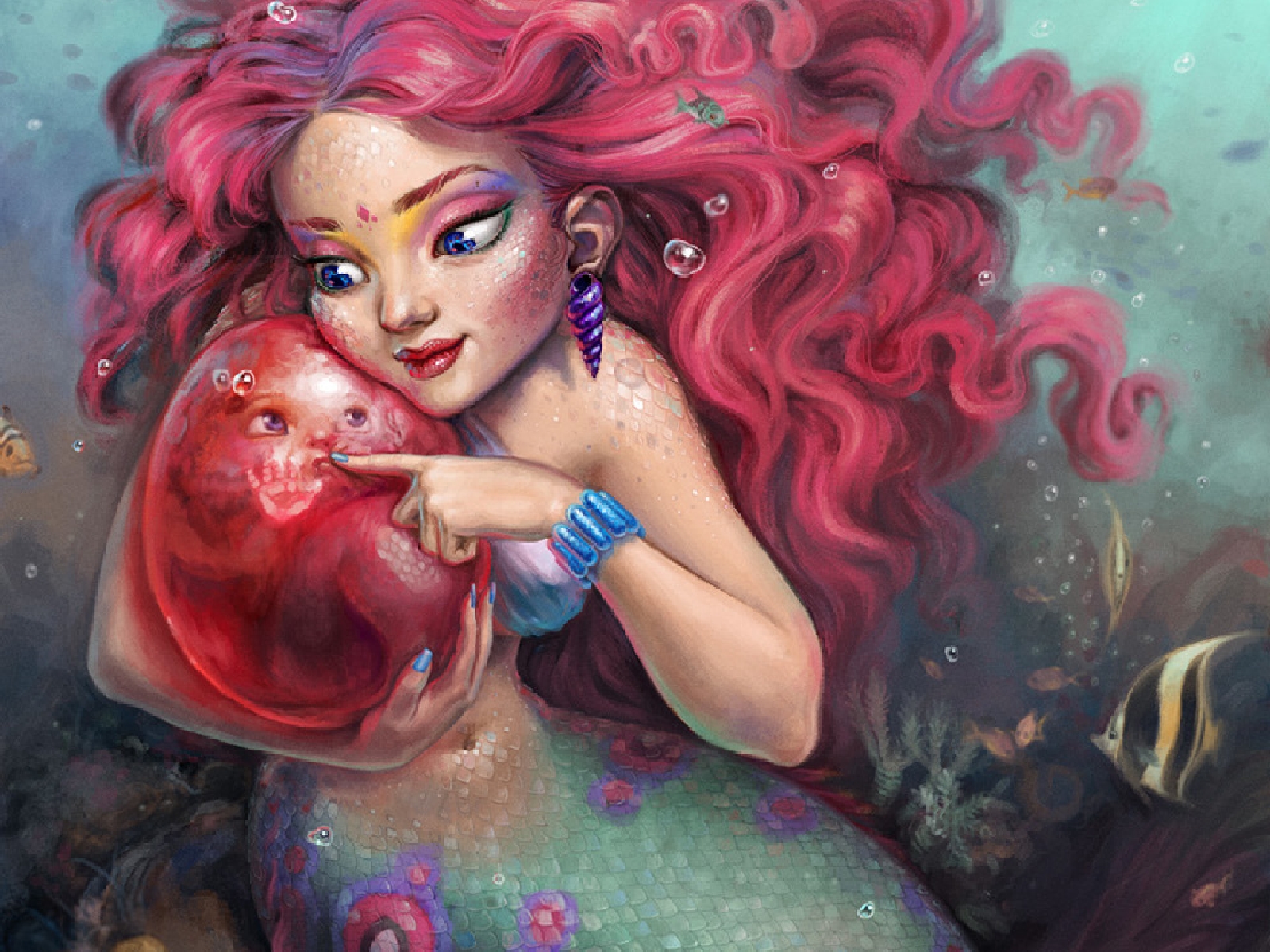 Fantasy Mermaid HD Wallpaper | Background Image