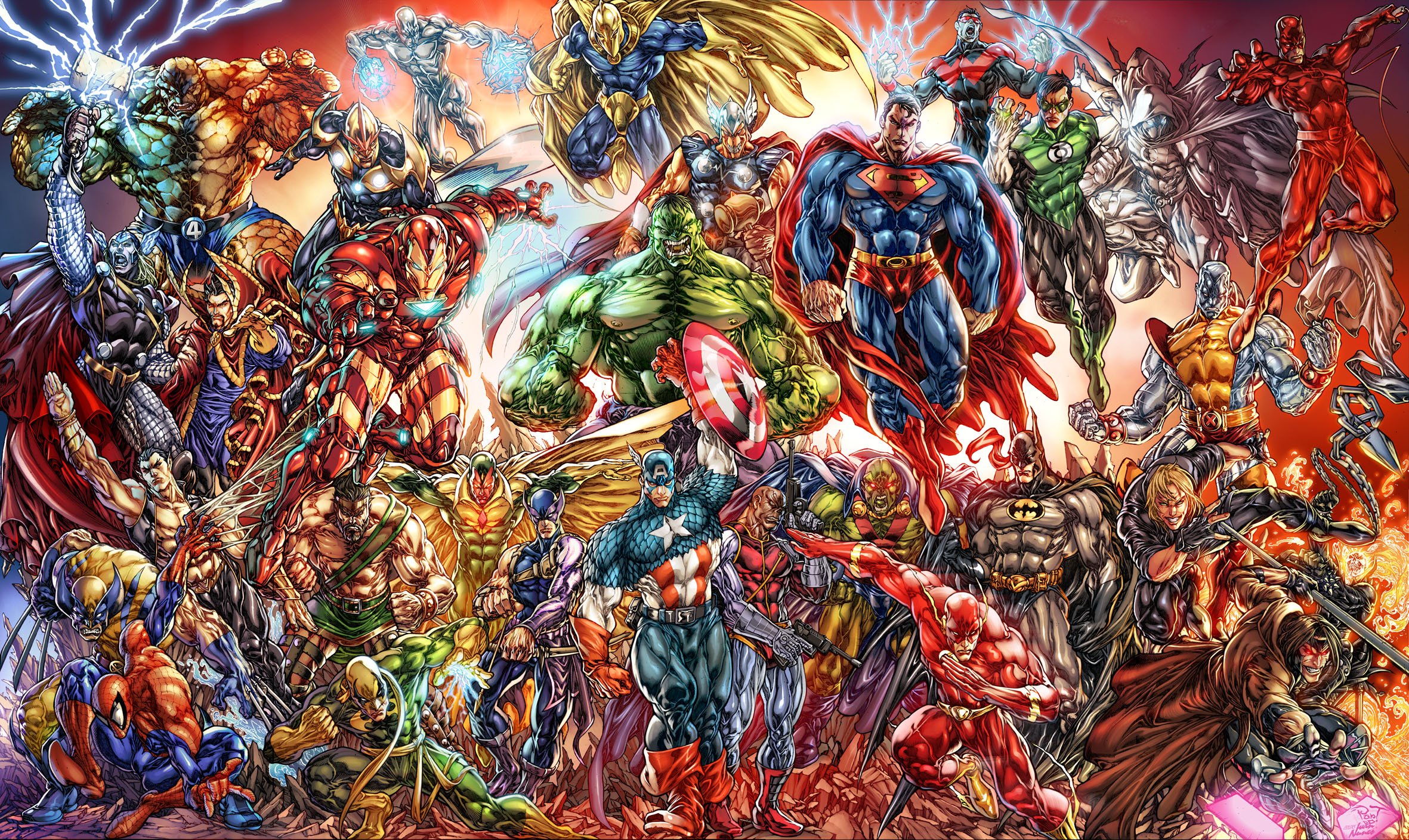 Marvel and DC Comics Characters