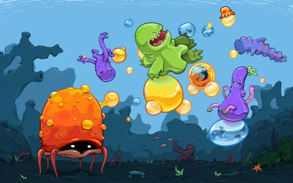 FireFox artistic ocean HD Desktop Wallpaper | Background Image