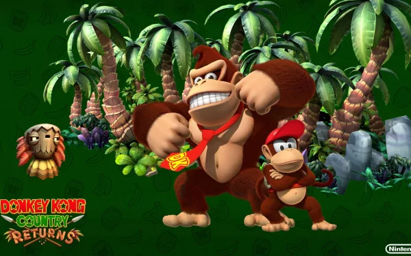 Diddy Kong Donkey Kong video game donkey kong country returns HD Desktop Wallpaper | Background Image