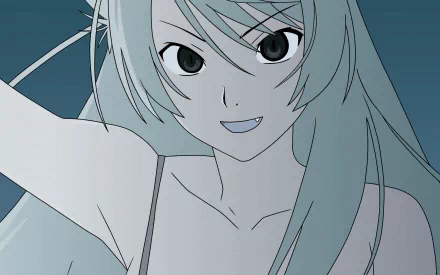 Black Hanekawa Tsubasa Hanekawa Anime Monogatari (Series) HD Desktop Wallpaper | Background Image