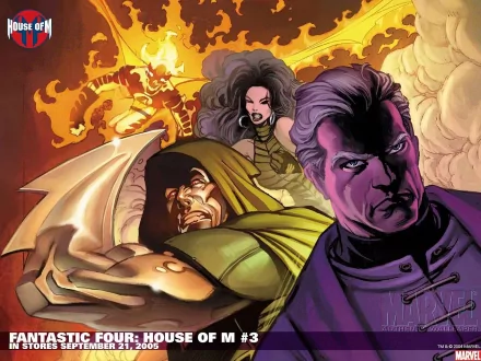 Doctor Doom Human Torch (Marvel Comics) Comic Fantastic Four HD Desktop Wallpaper | Background Image