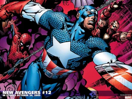 Iron Man Captain America spider man Comic new avengers HD Desktop Wallpaper | Background Image