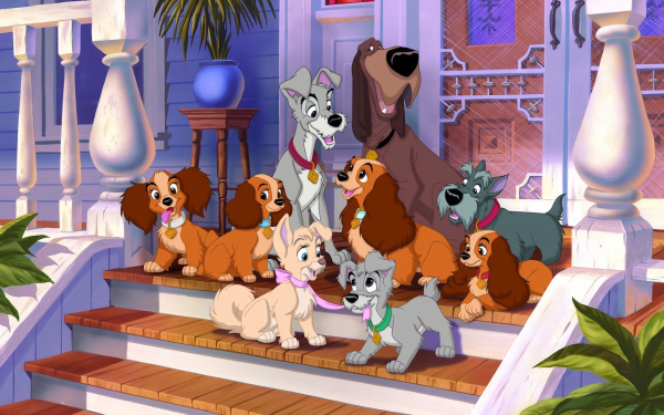 Movie Lady and the Tramp II: Scamp's Adventure Lady And The Tramp Disney Dog Cartoon Angel Scamp Lady Tramp Danielle Collette Annette Jock Trusty HD Wallpaper | Background Image