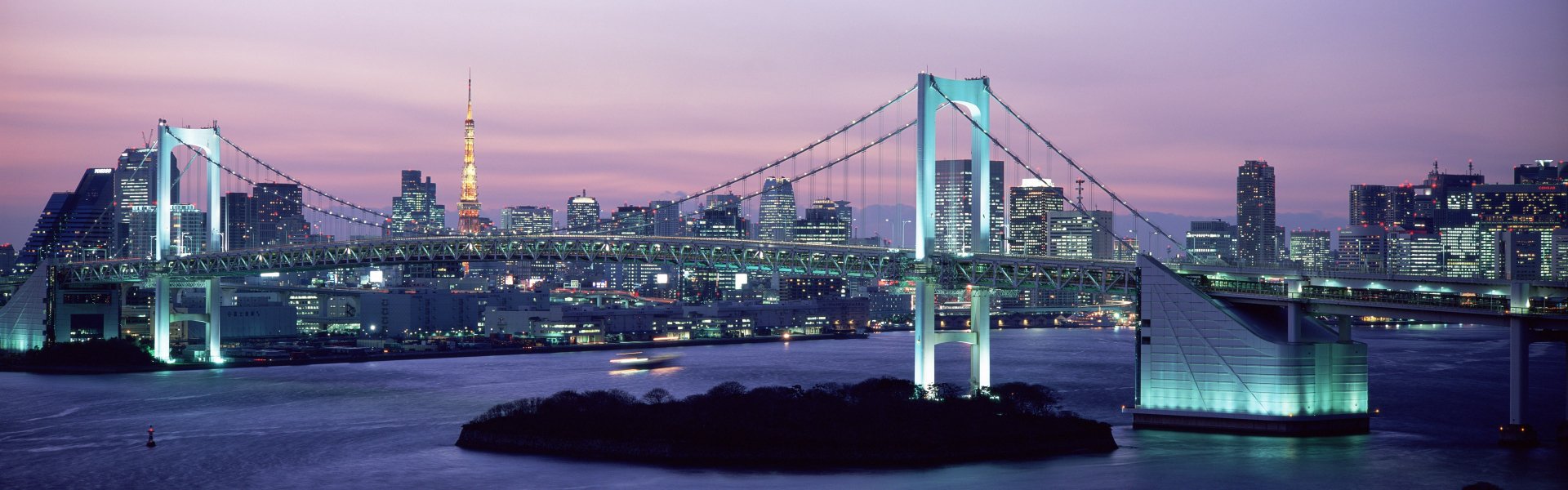 Download Japan Tokyo Man Made Rainbow Bridge HD Wallpaper