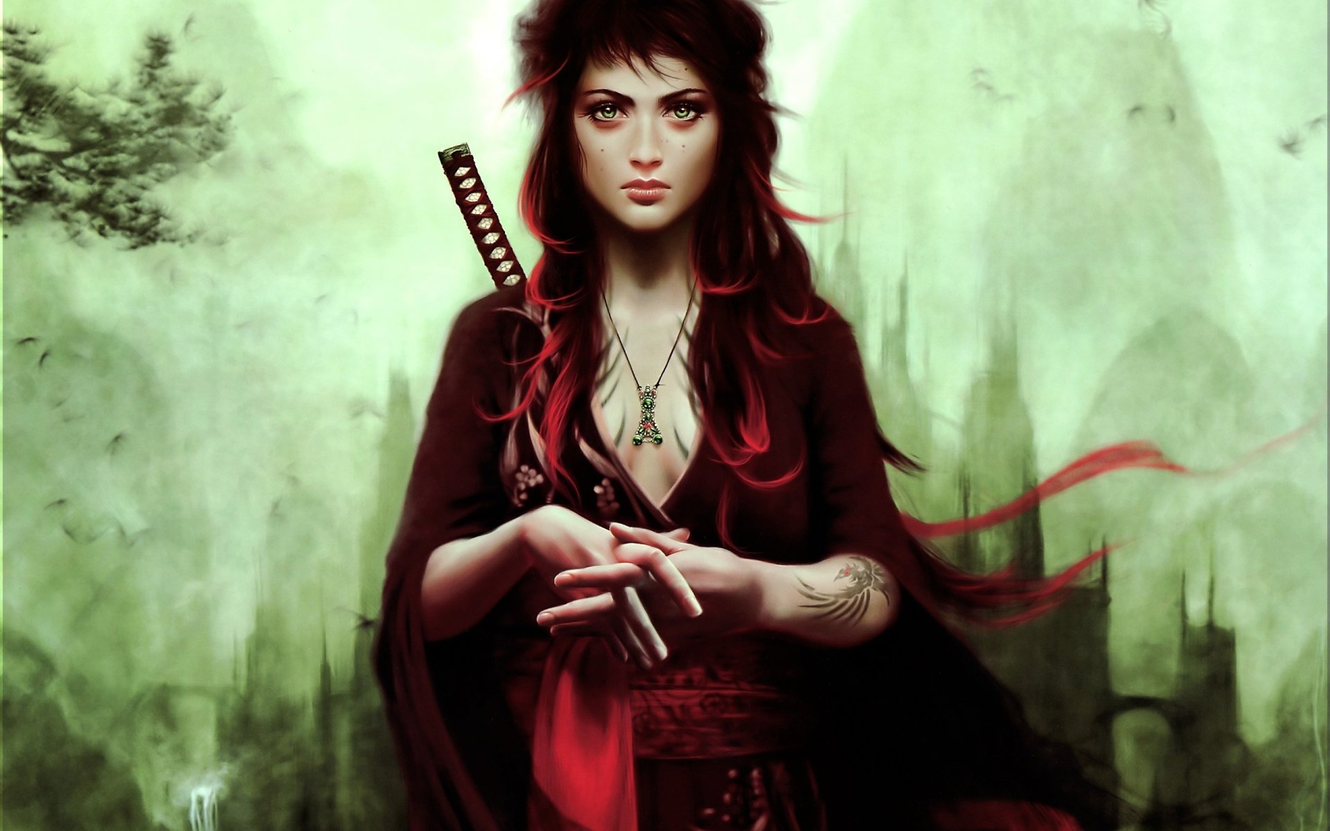 Download Fantasy Women Warrior  HD Wallpaper