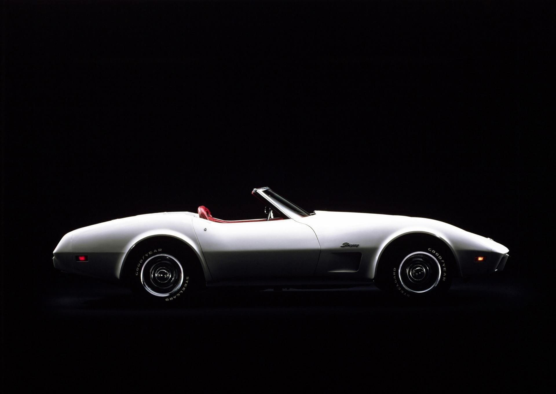 Download Vehicle 1975 Corvette Classic Car Convertible Sports Car HD Wallpaper