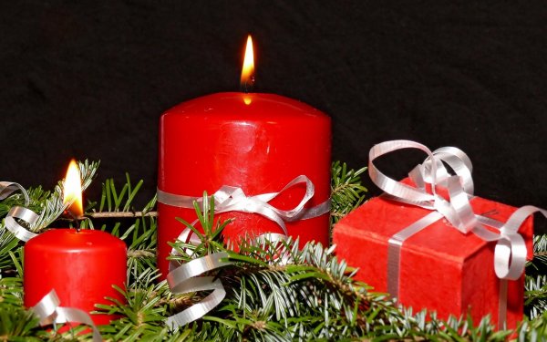 Holiday Christmas Candle HD Wallpaper | Background Image