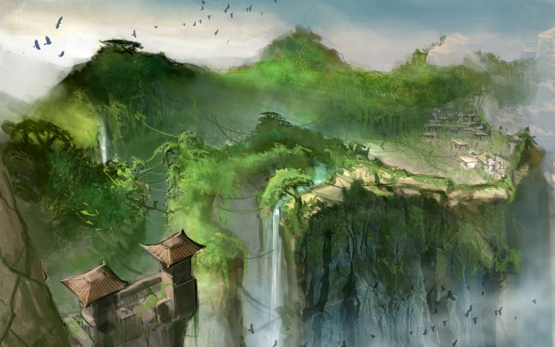 Download Fantasy Landscape Fantasy Landscape 4k Ultra HD Wallpaper ...