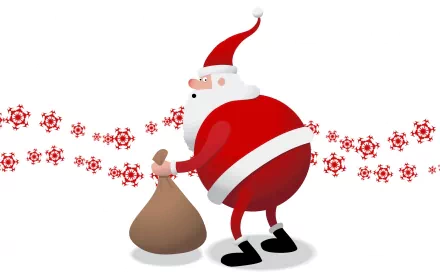Santa holiday Christmas HD Desktop Wallpaper | Background Image