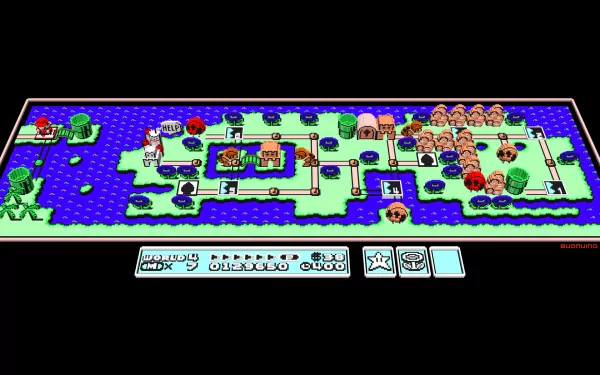 video game Super Mario Bros. 3 Super Mario retro 8-bit HD Desktop Wallpaper | Background Image