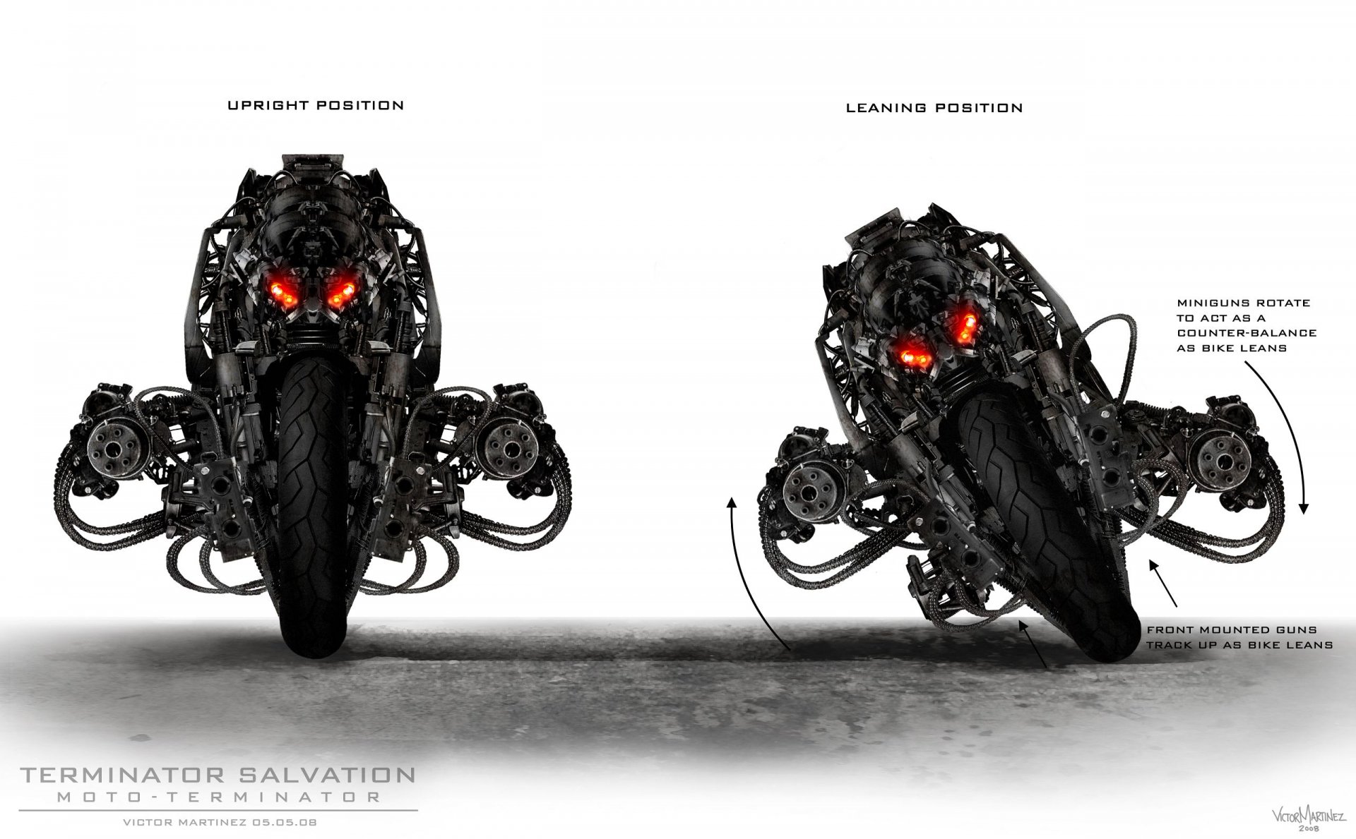 Terminator Salvation Hd Wallpaper Futuristic Moto Terminator Design By Victor Martinez 5018