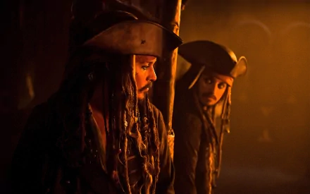 Jack Sparrow Johnny Depp Angelica Teach Penelope Cruz movie Pirates of the Caribbean: On Stranger Tides HD Desktop Wallpaper | Background Image