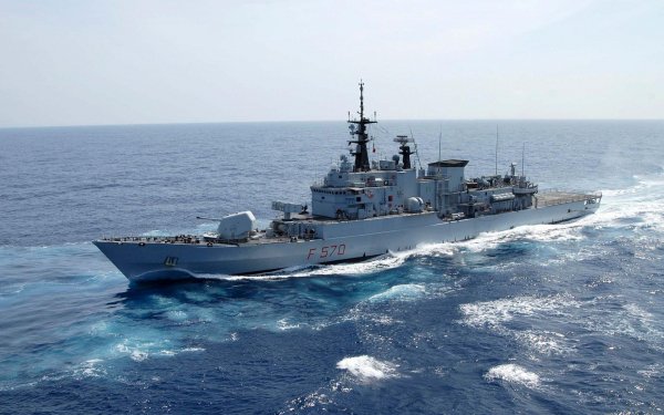 Military Italian Navy Warships Frigate Warship Italian Frigate ITS Maestrale HD Wallpaper | Background Image