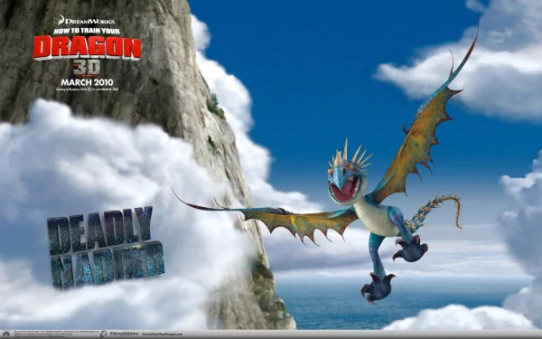 cloud dragon Deadly Nadder (How to Train Your Dragon) movie How to Train Your Dragon HD Desktop Wallpaper | Background Image