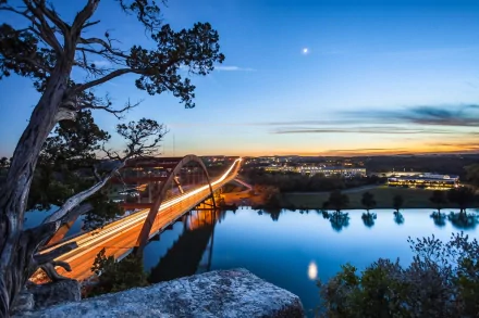 Texas Austin Pennybacker Bridge man made bridge HD Desktop Wallpaper | Background Image