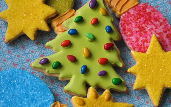Christmas food biscuit HD Desktop Wallpaper | Background Image