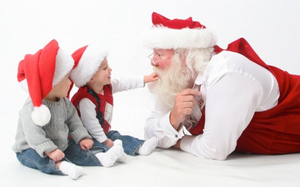 Feiertage Weihnachten Santa Santa Hat Baby HD Wallpaper | Hintergrund