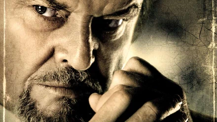 HD wallpaper featuring a close-up of Jack Nicholson from The Departed with an intense gaze.