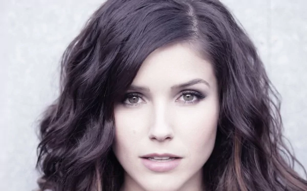 HD PC desktop wallpaper featuring a close-up portrait of celebrity Sophia Bush with soft lighting and a neutral background.