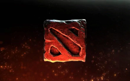 HD desktop wallpaper featuring the iconic Dota 2 logo against a dynamic background, capturing the essence of the popular video game.