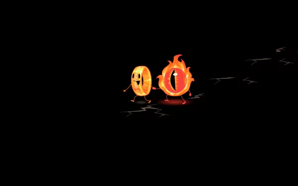 HD desktop wallpaper featuring iconic rings from The Lord of the Rings set against a black background.