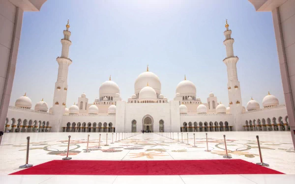 religious Sheikh Zayed Grand Mosque HD Desktop Wallpaper | Background Image