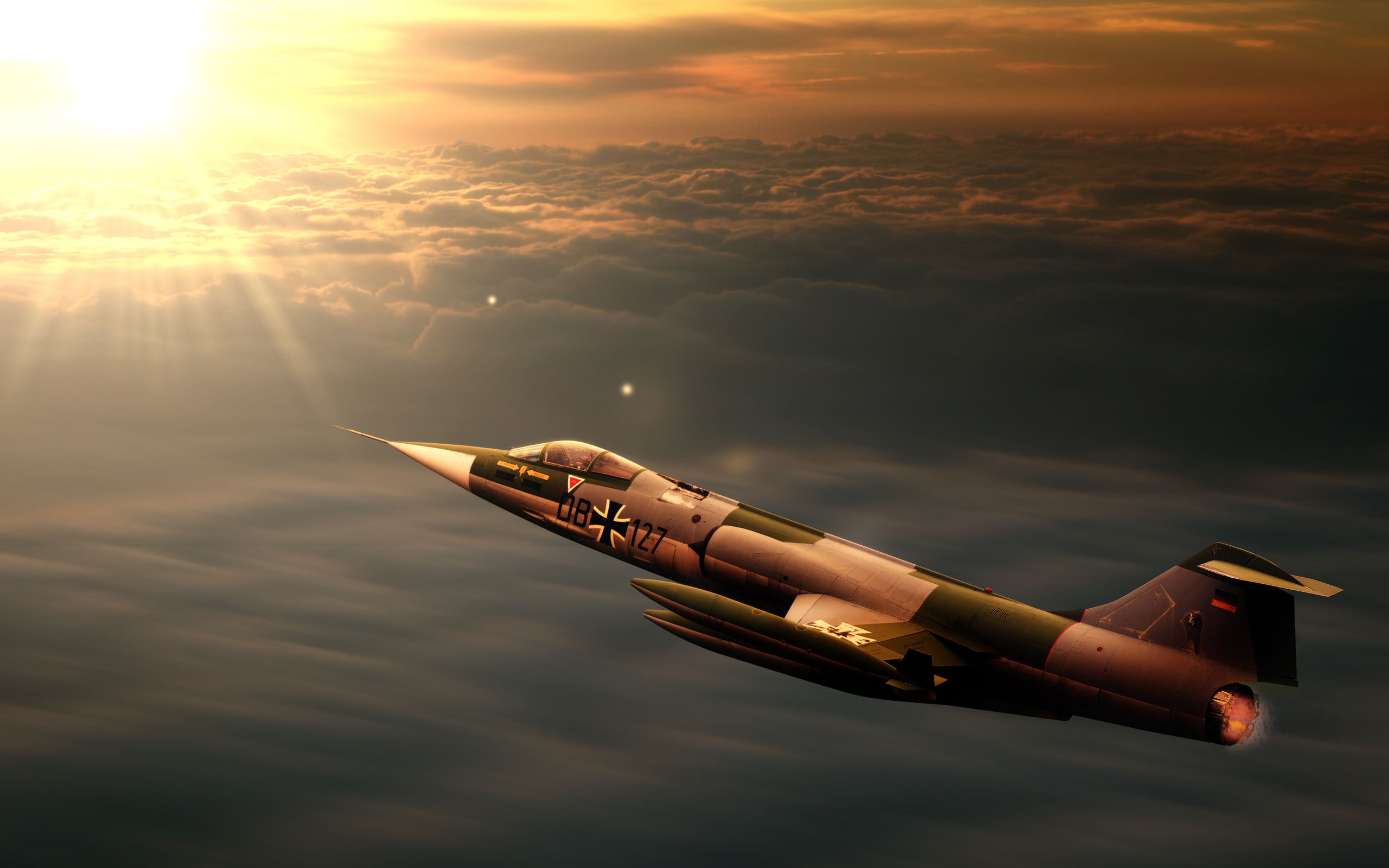 Download Military Lockheed F-104 Starfighter HD Wallpaper