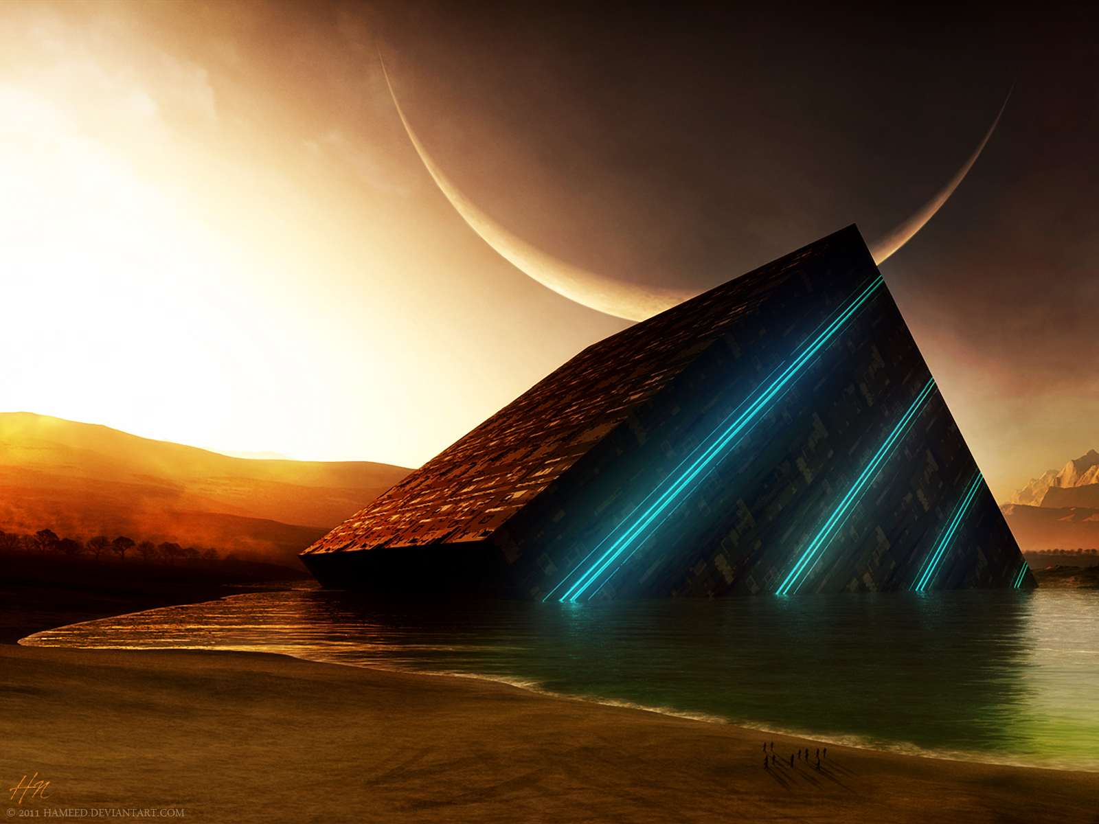 Sci Fi Building HD Wallpaper | Background Image