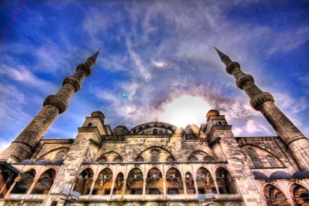 religious Sultan Ahmed Mosque HD Desktop Wallpaper | Background Image