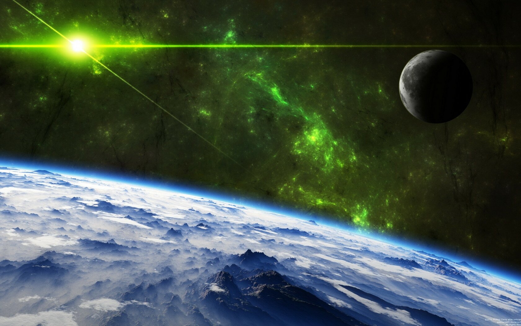 Download Sci Fi Planetscape Wallpaper