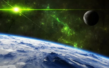 Sci Fi planetscape HD Desktop Wallpaper | Background Image