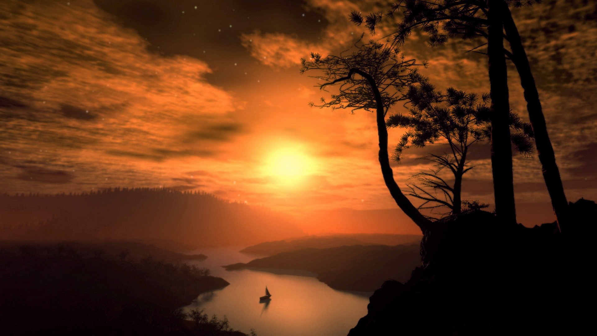 Sunset HD Wallpaper | Background Image | 1920x1080 | ID:351634