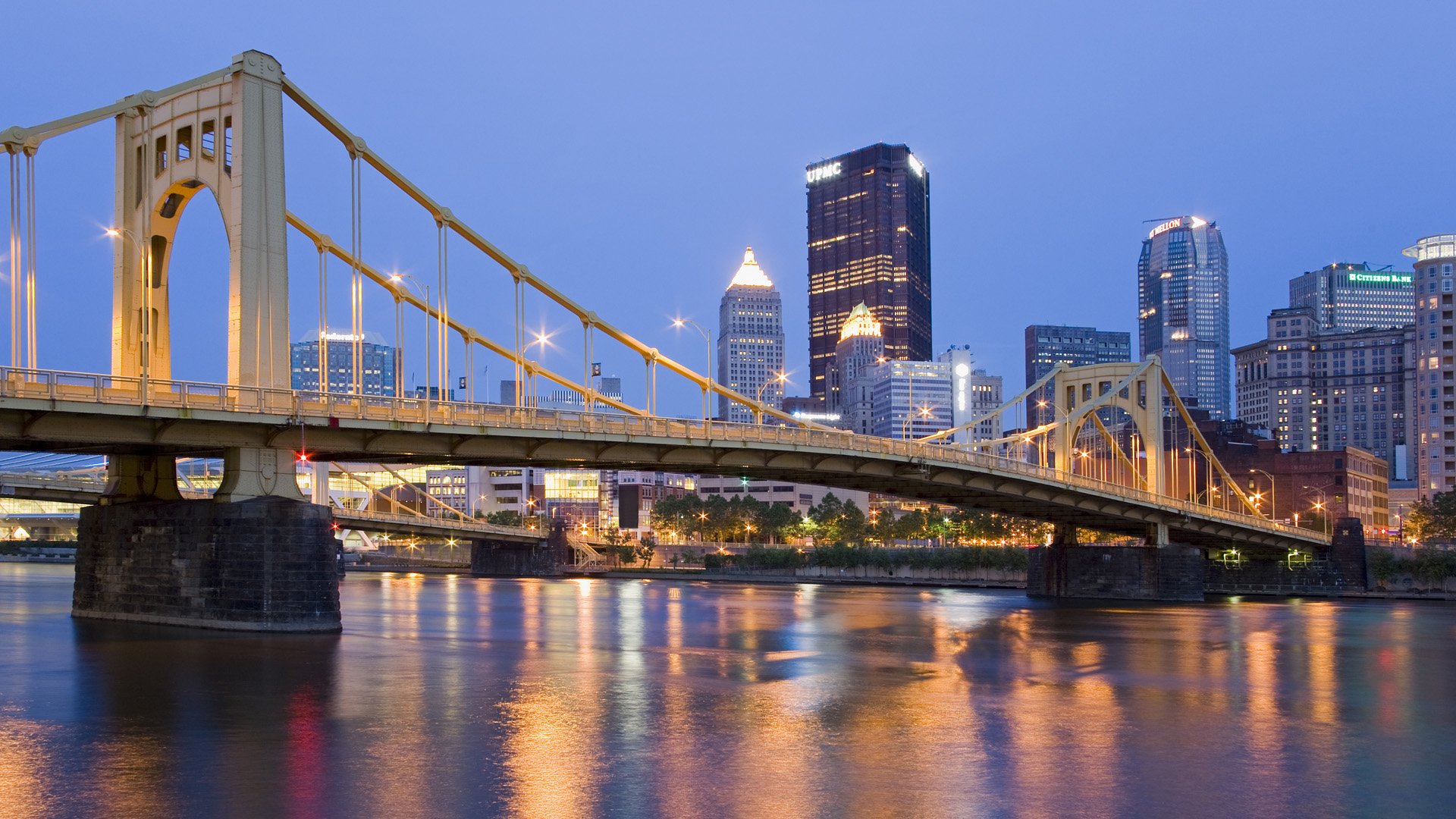 Download Roberto Clemente Bridge Pittsburgh Man Made Bridge HD Wallpaper
