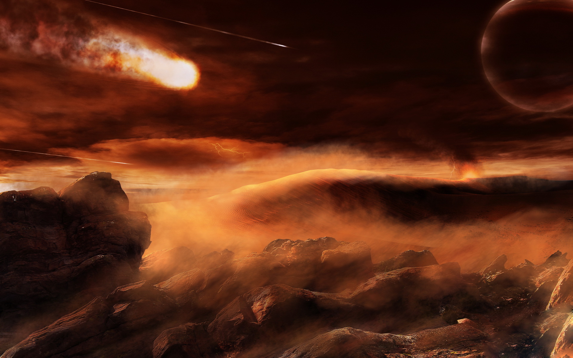 Download Sci Fi Landscape HD Wallpaper