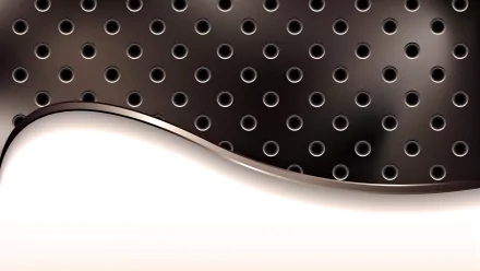 Abstract HD PC desktop wallpaper featuring a smooth wave design separating a dark dotted pattern from a light, clean background.