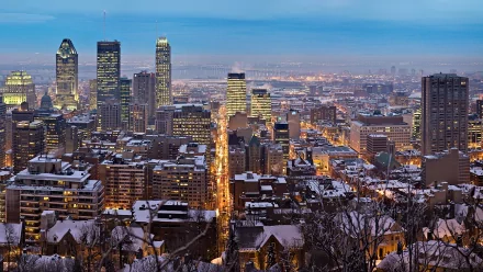  Snow Covered Roof Tops in Montreal