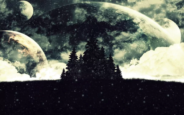 Sci Fi planet rise HD Desktop Wallpaper | Background Image