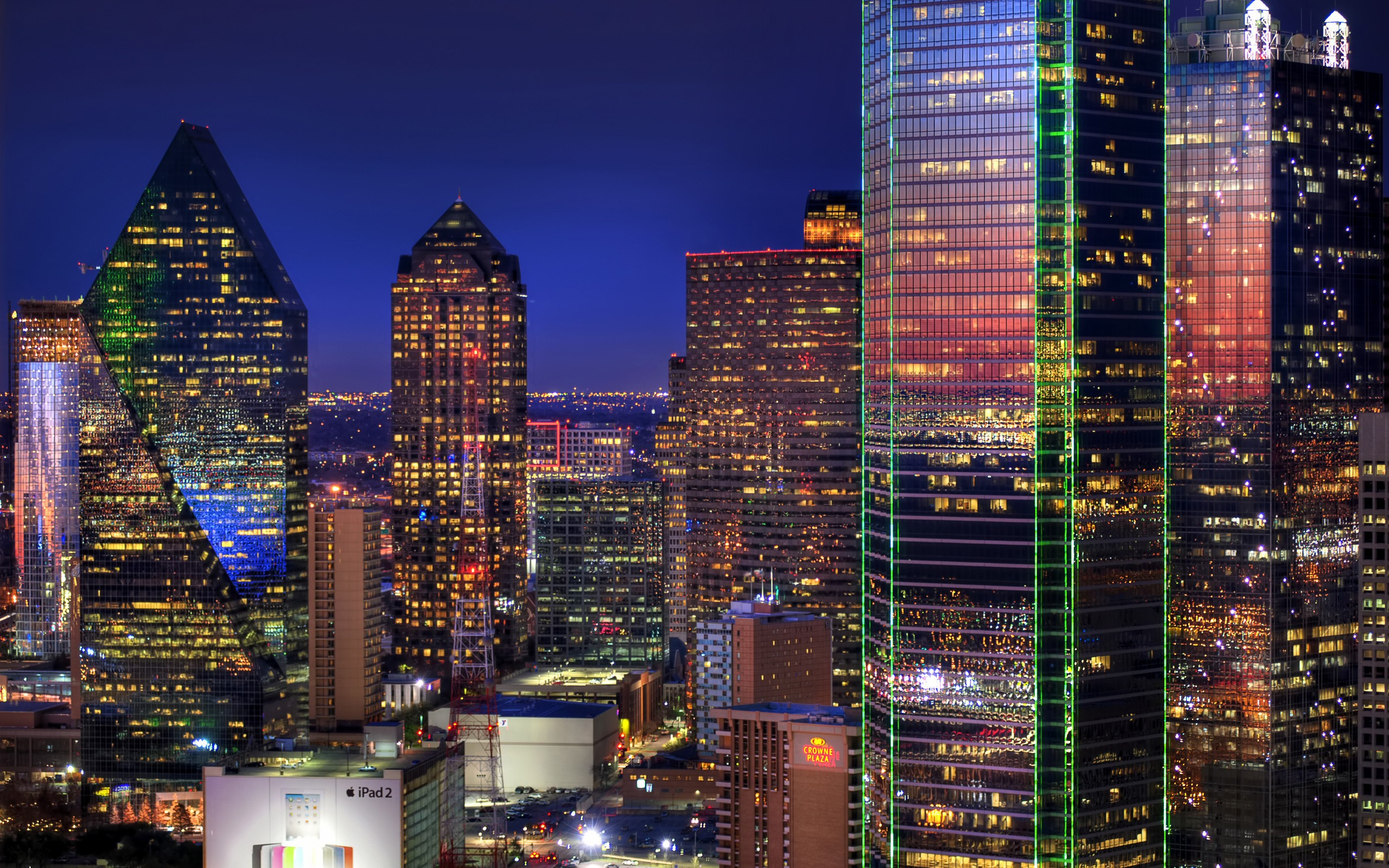 Dallas Skyline dallas night skyline texas HD wallpaper  Peakpx