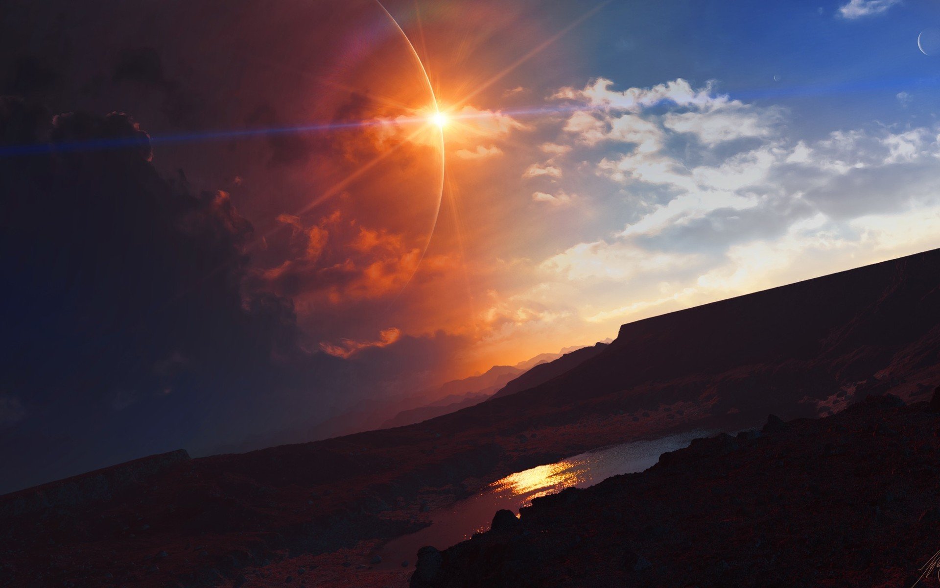 Download Nature Sunset HD Wallpaper | 1920x1200 | Wallpaper Abyss