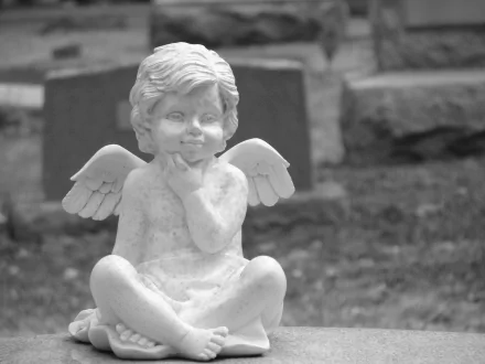 statue man made Cherub Statue HD Desktop Wallpaper | Background Image