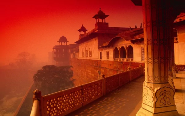 Agra Fort India architecture man made building HD Desktop Wallpaper | Background Image