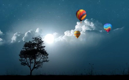 artistic balloon HD Desktop Wallpaper | Background Image