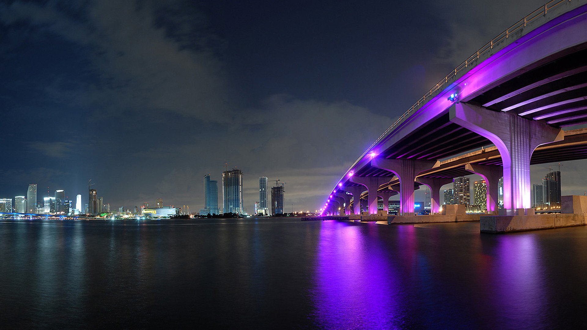 Download Florida Miami Man Made Bridge HD Wallpaper