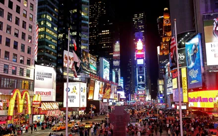 man made Times Square HD Desktop Wallpaper | Background Image