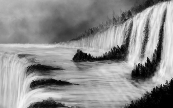 Artistic Waterfall HD Wallpaper | Background Image