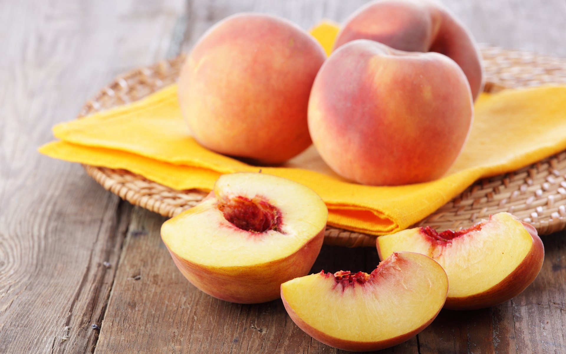 Download Food Peach HD Wallpaper